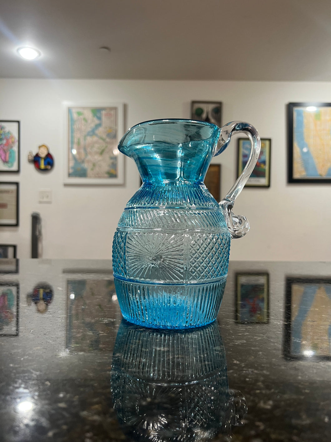 Copper Blue Pitcher