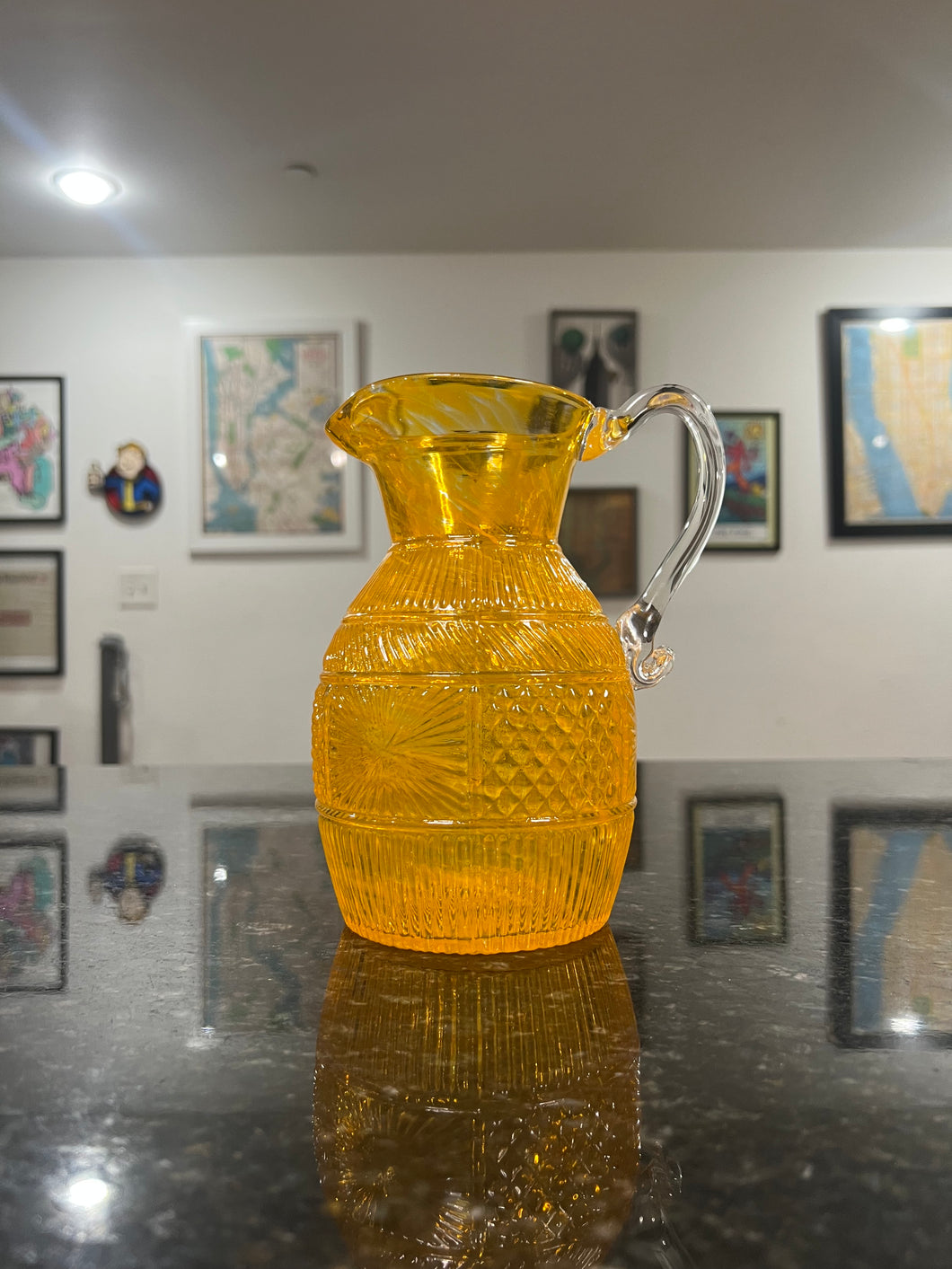 Pale Old Gold Pitcher