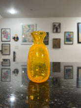 Load image into Gallery viewer, Old Pale Gold Windowsill Bud Vase
