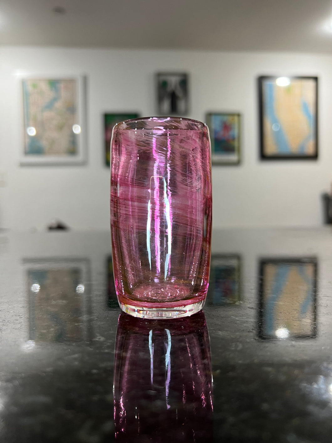 Cranberry Shot Glass