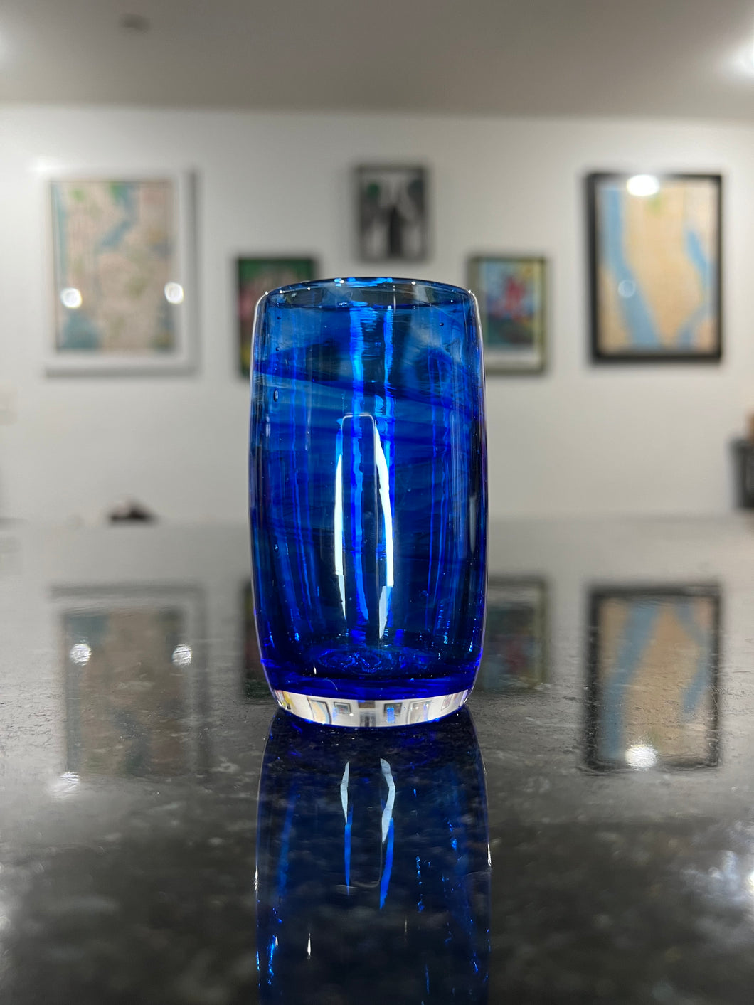 Cerulean Blue Shot Glass
