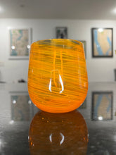 Load image into Gallery viewer, Saffron Stemless Wine Glass
