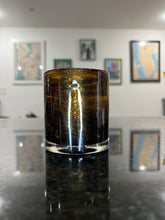 Load image into Gallery viewer, Aventurine Old Gold Rocks Glass
