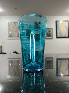 Copper Blue Pint Glass
