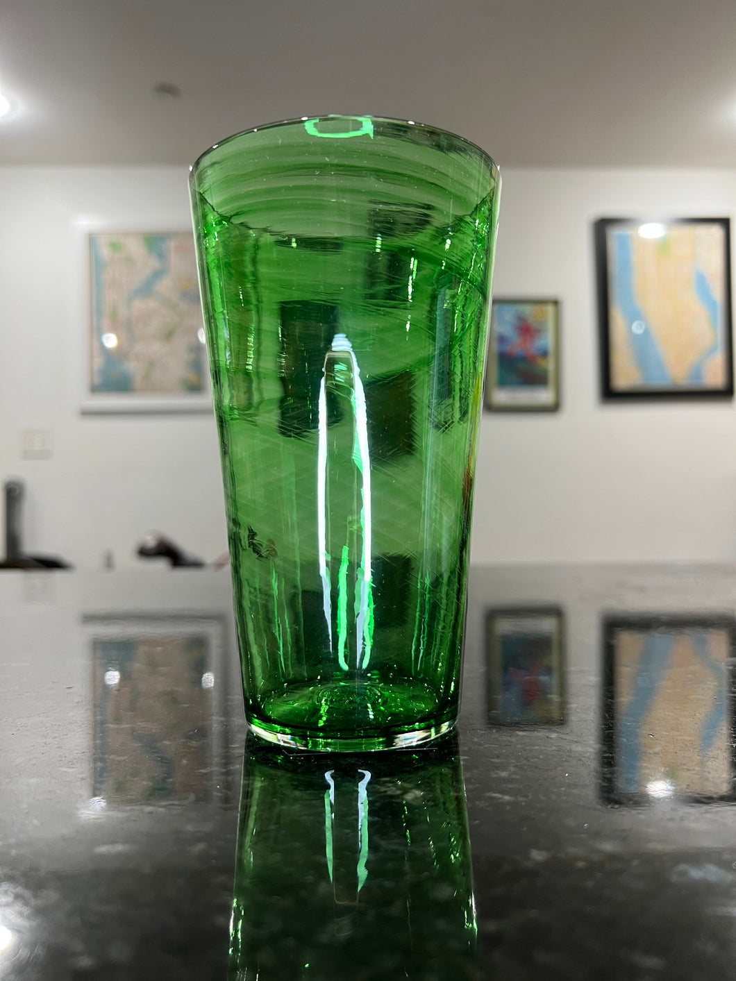 New Green Pint Glass