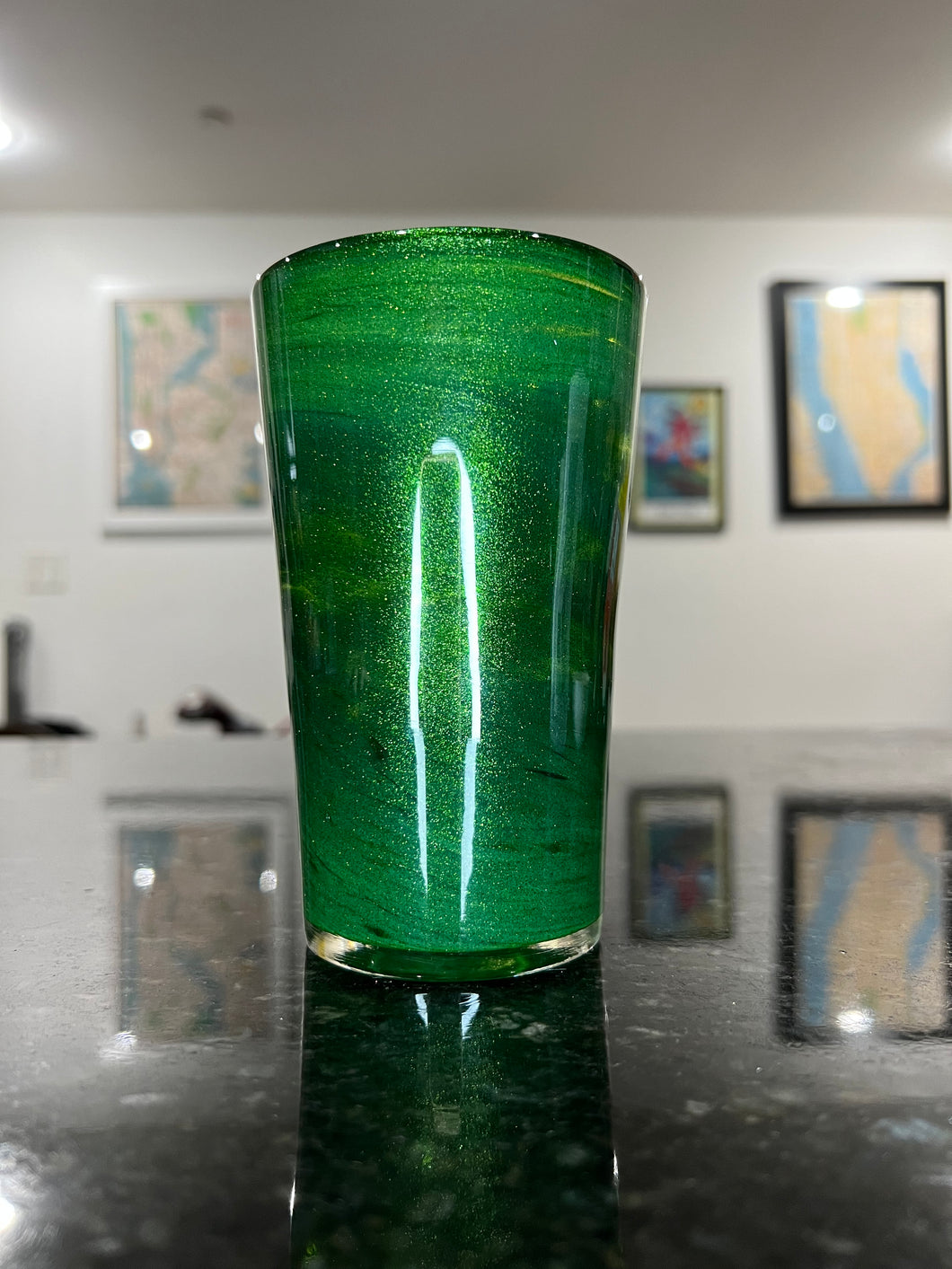 Aventurine Green Pint Glass