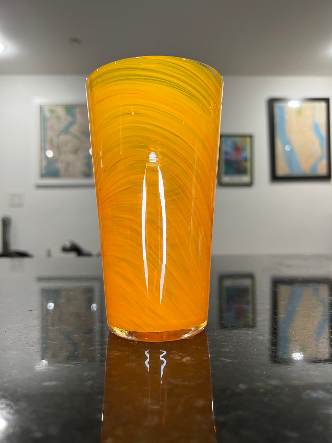 Saffron Pint Glass