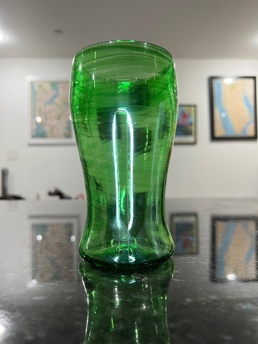 New Green Craft Beer Glass