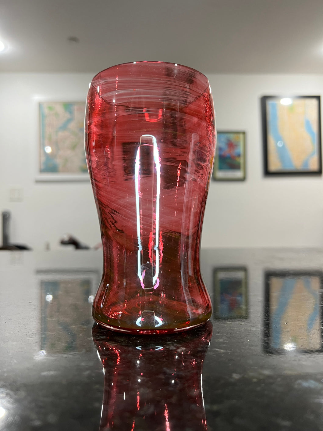 Brilliant Ruby Craft Beer Glass