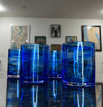 Load image into Gallery viewer, Cerulean Blue Rocks Glass
