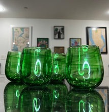 Load image into Gallery viewer, New Green Stemless Wine Glass
