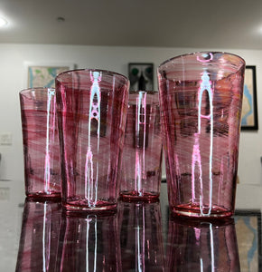 Cranberry Pink Pint Glass